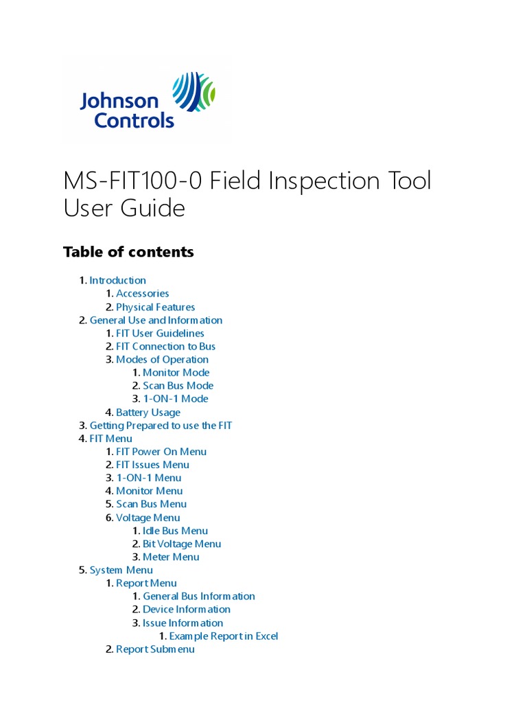 MS-FIT100-0 Field Inspection Tool User Guide | Download Free PDF ...