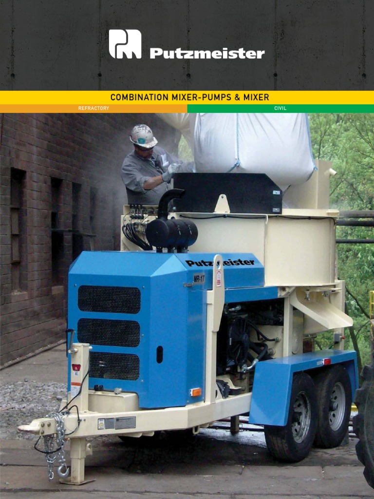 Combination Mixer-Pumps & Mixer: Refractory Civil | PDF | Pump | Engines