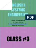 English I Systems Engineering: E-Mail: Ambedoya@uniquindio - Edu.co