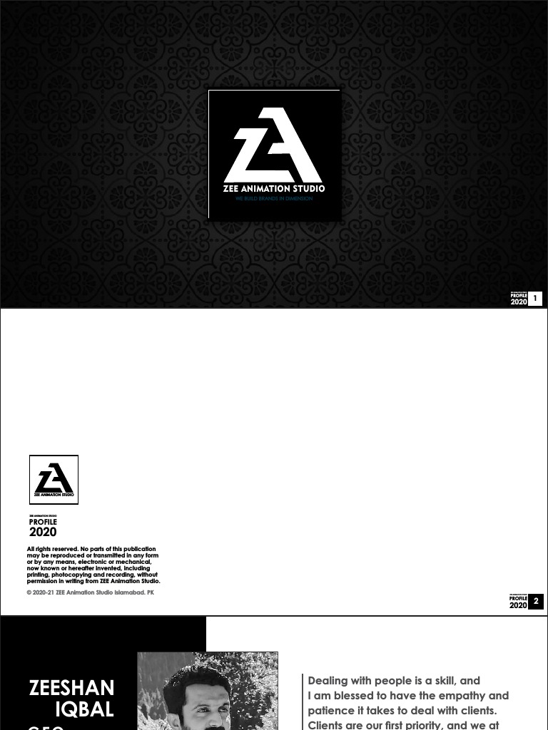 Zee Animation Studio Profile 2020 | PDF | 3 D Computer Graphics | Tile