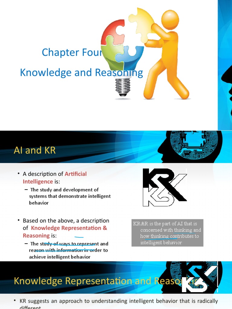 Chapter four knowledge and reasoning pdf knowledge representation