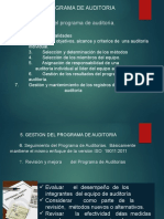 Implementación Del Programa de Auditoría