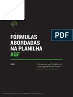 Fórmulas para análise de ações na planilha AGF