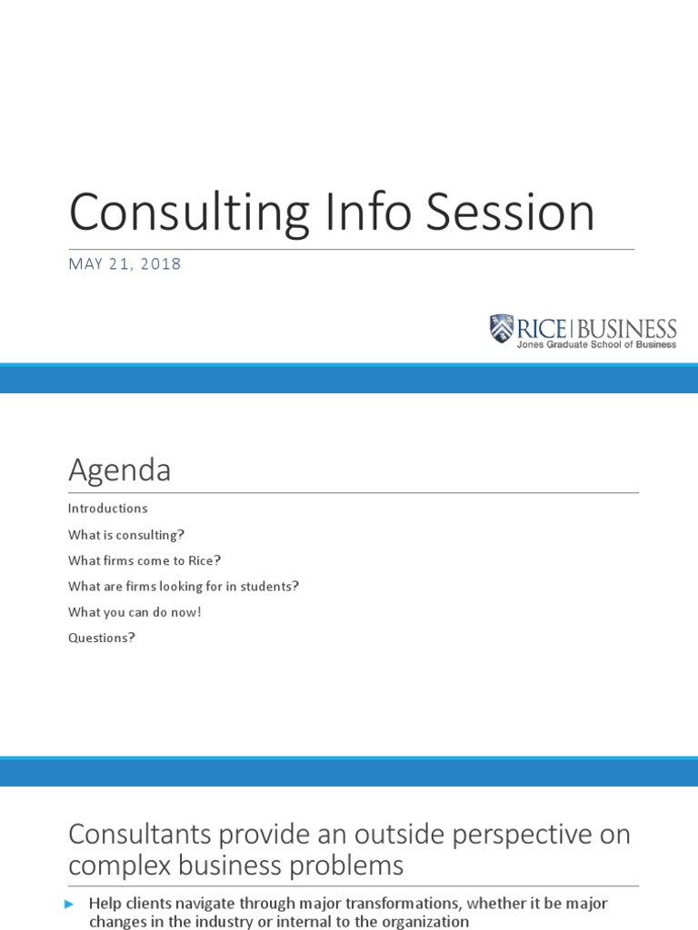 Consulting 101 Presentation | PDF | Consultant | Business