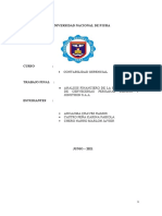 Trabajo Final Análisis Financiero de La Empresa