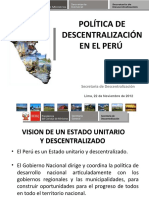 Pres 06 La Politica Descentralizacion en el Perú
