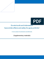 Do etoricoxib and indometacin have similar effects and safety for gouty arthritis? A meta-analysis of RCTs