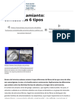 Asbesto o Amianto - Conozca Los 6 Tipos - Asociación Toxicológica Argentina