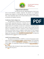 Subgrade Soil Classifications