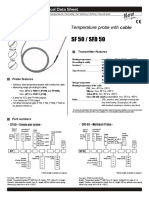 SF 50 / SFD 50: Temperature Probe With Cable