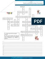 Family and Relationships Interactive Crossword Student A