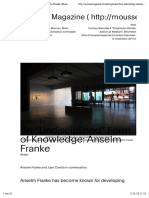 An Undisciplined Form of Knowledge - Anselm Franke - Mousse Magazine
