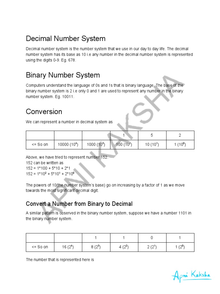 Number System Conversion Guide | PDF