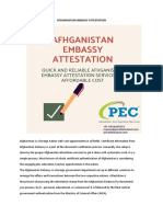 Afghanistan Embassy Attestation