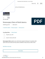 Neurosurgery Clinics of North America - Journal - Elsevier