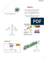 Glicólise X Gliconeogênese