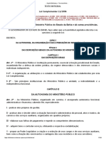 Lei Complementar 11 1996 - Institui a Lei Organica Do Ministerio Publico Do Estado Da Bahia e Da Outras Providencias (1)