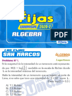 Las Fijas Álgebra - San Marcos