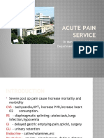 Acute Pain Service: DR Mohamad Isa HJ Bikin Department Anaesthesiology 2 April 2009