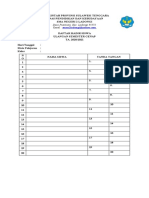 Daftar Hadir Siswa