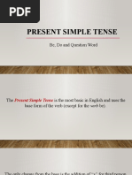 Present Simple Tense: Be, Do and Question Word