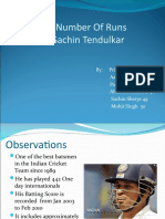 Project On Number of Runs Scored by Sachin Tendulkar