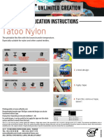 Application Instructions - Tatoo Nylon