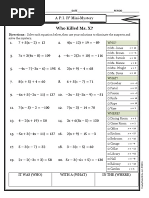 who-killed-ms-x-a-p-i-r-mini-mystery-pdf-teaching-mathematics