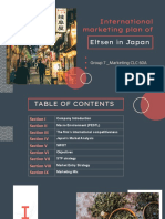 International Marketing Plan Of: Eltsen in Japan