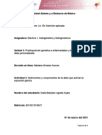 Nutrigenética y Nutrigenómica: Nutrientes que activan la expresión génica