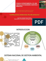 Fortalecimiento del SEIA y certificaciones ambientales