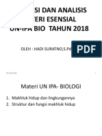 PREDIKSI DAN ANALISIS UN 2018 Bio (G2)