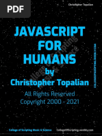 JavaScript For Humans by Christopher Topalian