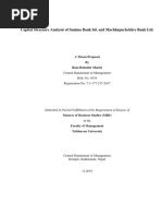 Capital Structure Analysis of Sanima Bank Proposal