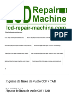 Figuras de Línea de Vuelo COF - TAB - Máquina de Reparación de Televisores LCD