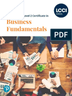 Lcci l2 Certificate in Business Fundamentals