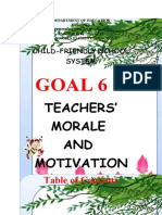 Goal 6: Teachers' Morale AND Motivation