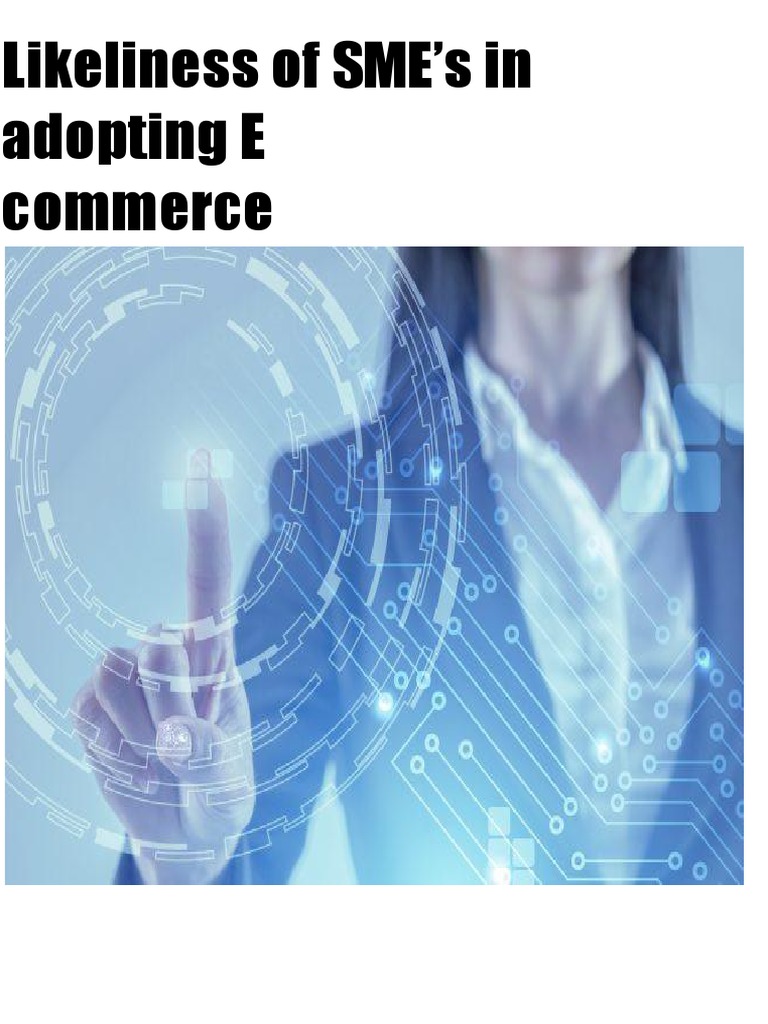 SME E-commerce Adoption Insights | PDF | E Commerce | Business Economics