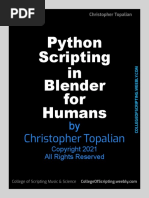 Python Scripting in Blender For Humans by Christopher Topalian