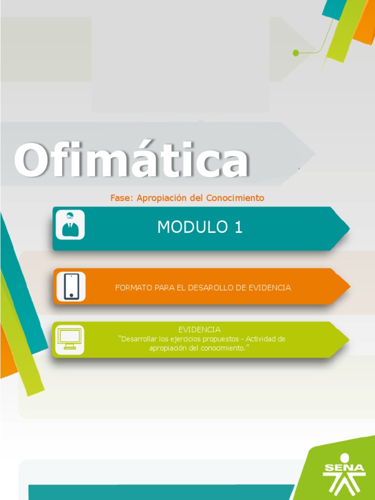 Modulo Uno Ofimatica - Agosto - Septiembre | PDF | Microsoft Word ...