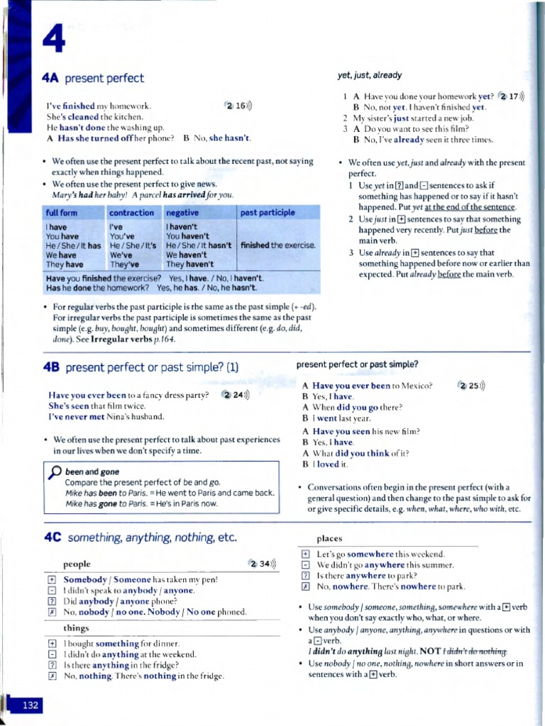 Ejercicios de Present Perfect en Inglés | PDF | Semantic Units | Syntax
