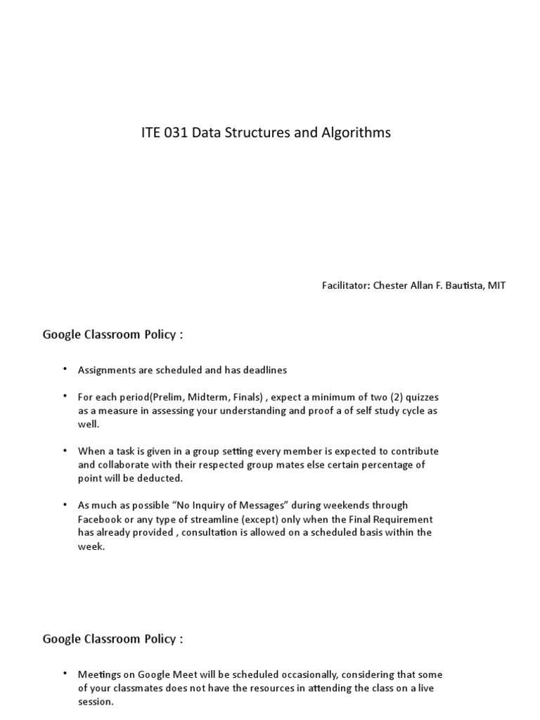 Data Structures and Algorithms Overview | PDF | Programming Paradigms ...