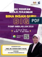 BINA INSAN GURU BUKU PROGRAM MAJLIS PERASMIAN BIG SECARA DALAM TALIAN