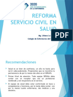 Reforma Servicio Civil en Salud