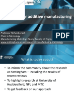 Metrology For Additive Manufacturing