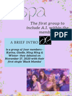 The First Group To Include A.I. Within The Members