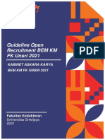 Guideline Open Recruitment BEM KM FK Unsri 2021