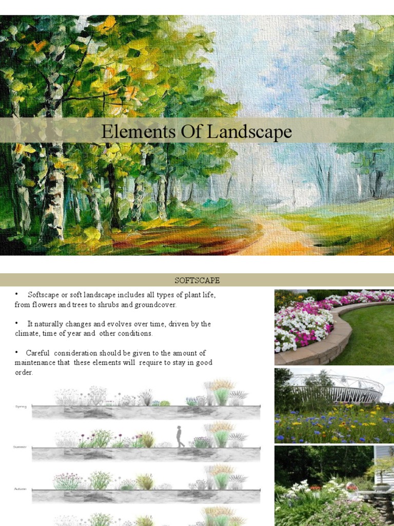 Softscape Elements in Landscape Design | PDF | Shrub | Trees