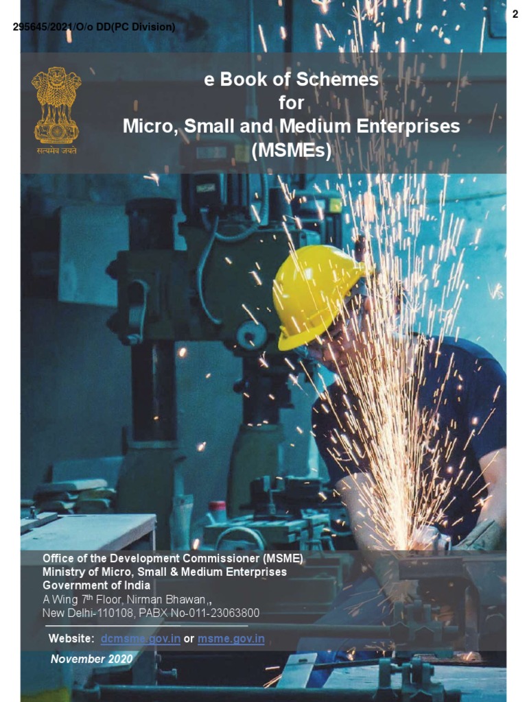 MSME Schemes and Registration Guide | PDF | Small And Medium Sized ...
