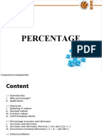 Percentage: © Department of Analytical Skills
